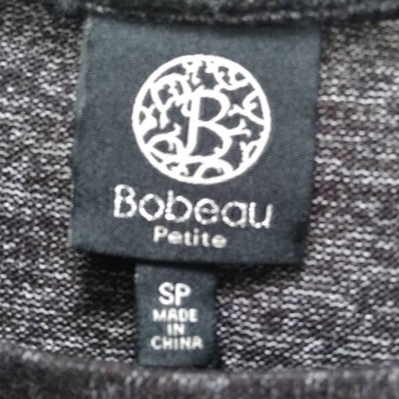 NWT Bobeau Knit Sweater – Heathered Gray, Size SP, 3/4 Sleeve - Picture 3 of 5